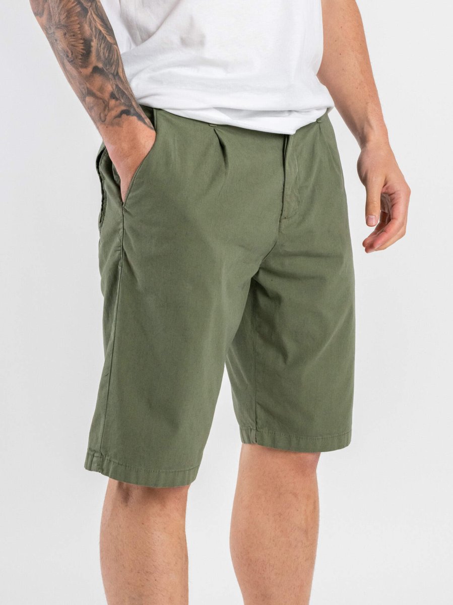 BERNA Bermuda con coulisse in misto lino 251144 Menta