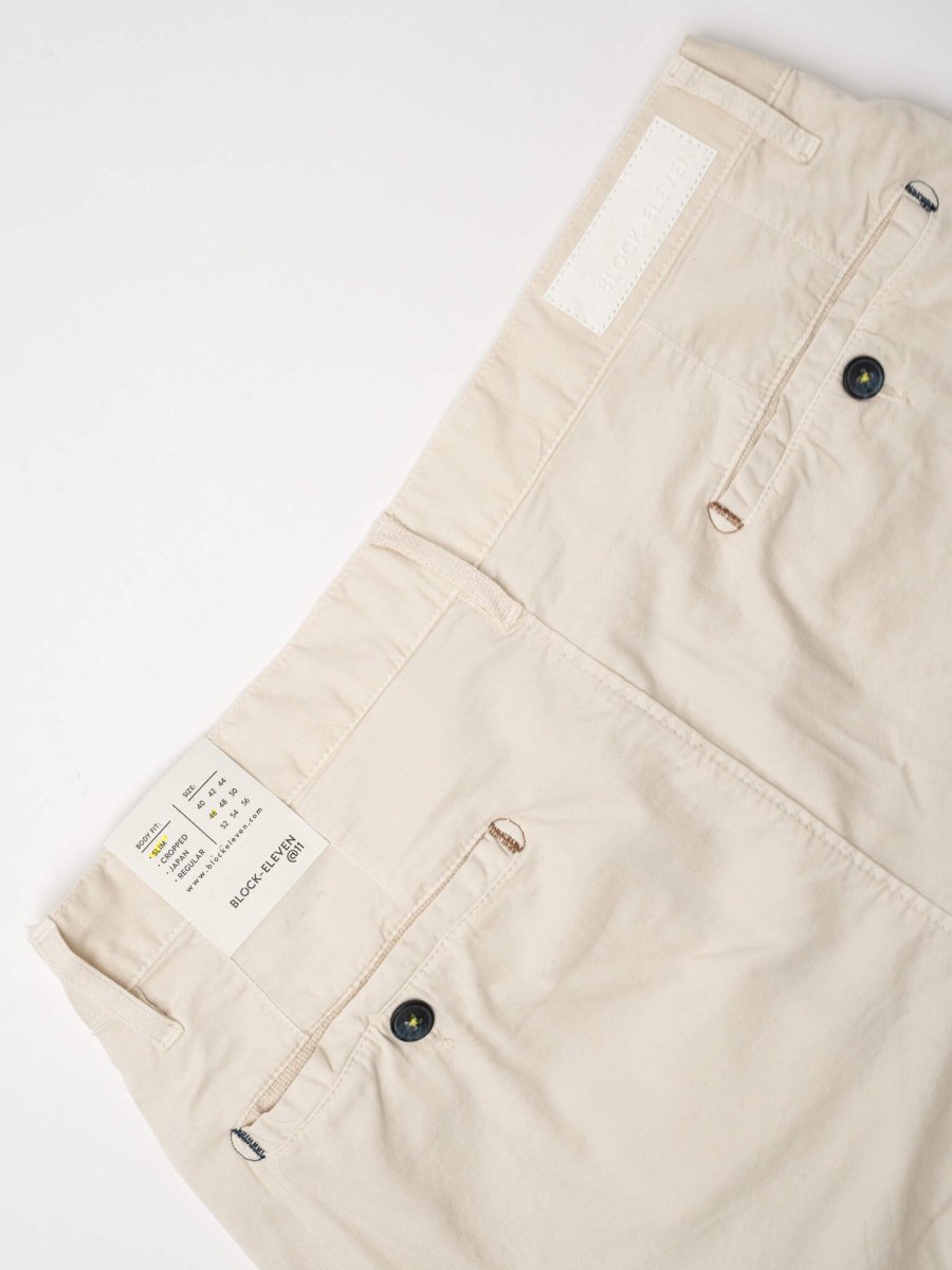 BL11 Pantalone chinos slim leggero TROPEA Latte - immagine 8