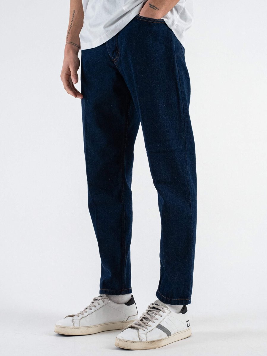 BLACK SUNDAY Jeans scuro a gamba morbida GPE351 Blu - immagine 5