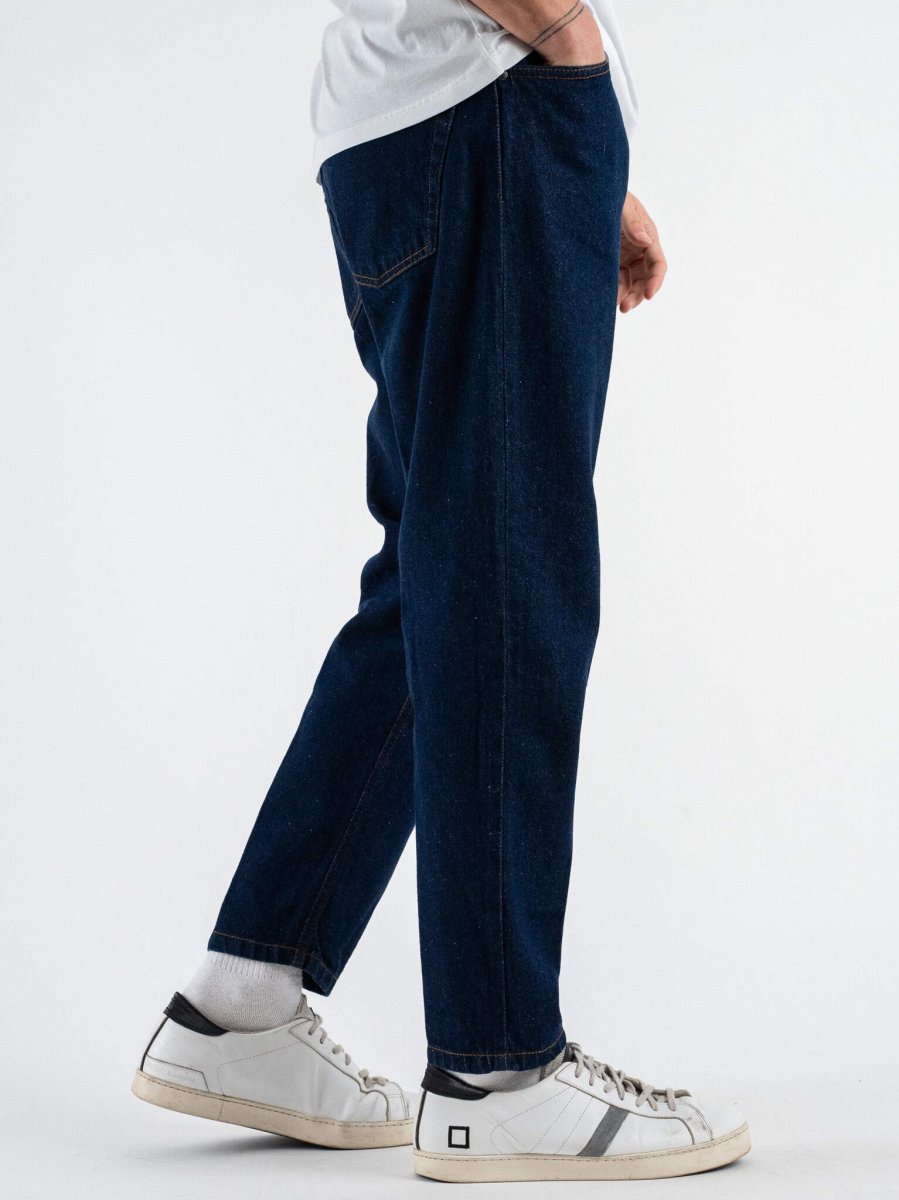 BLACK SUNDAY Jeans scuro a gamba morbida GPE351 Blu - immagine 4
