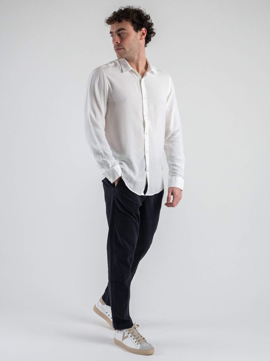 GIANNI LUPO Camicia con collo piccolo GL7677S White - immagine 3