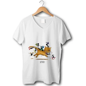 T-shirt donna elasticizzata "Gatto"