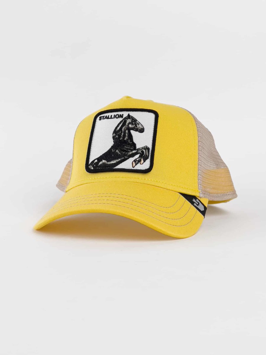 GOORIN BROS Cappellino giallo con patch bianca stampa stallone STALLION - immagine 2