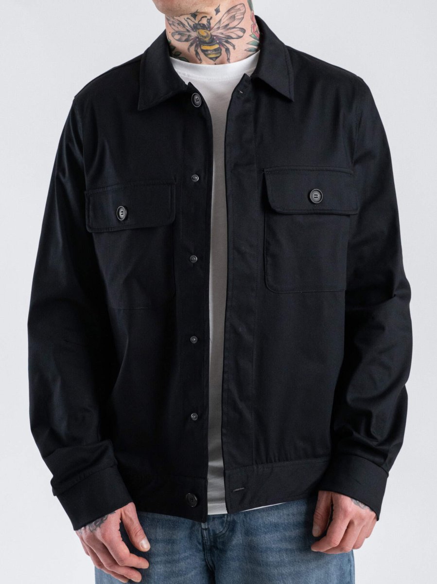 IMPERIAL Giacca/camicia regular in cotone con tasche frontali V7564DIAZ Nero - immagine 2