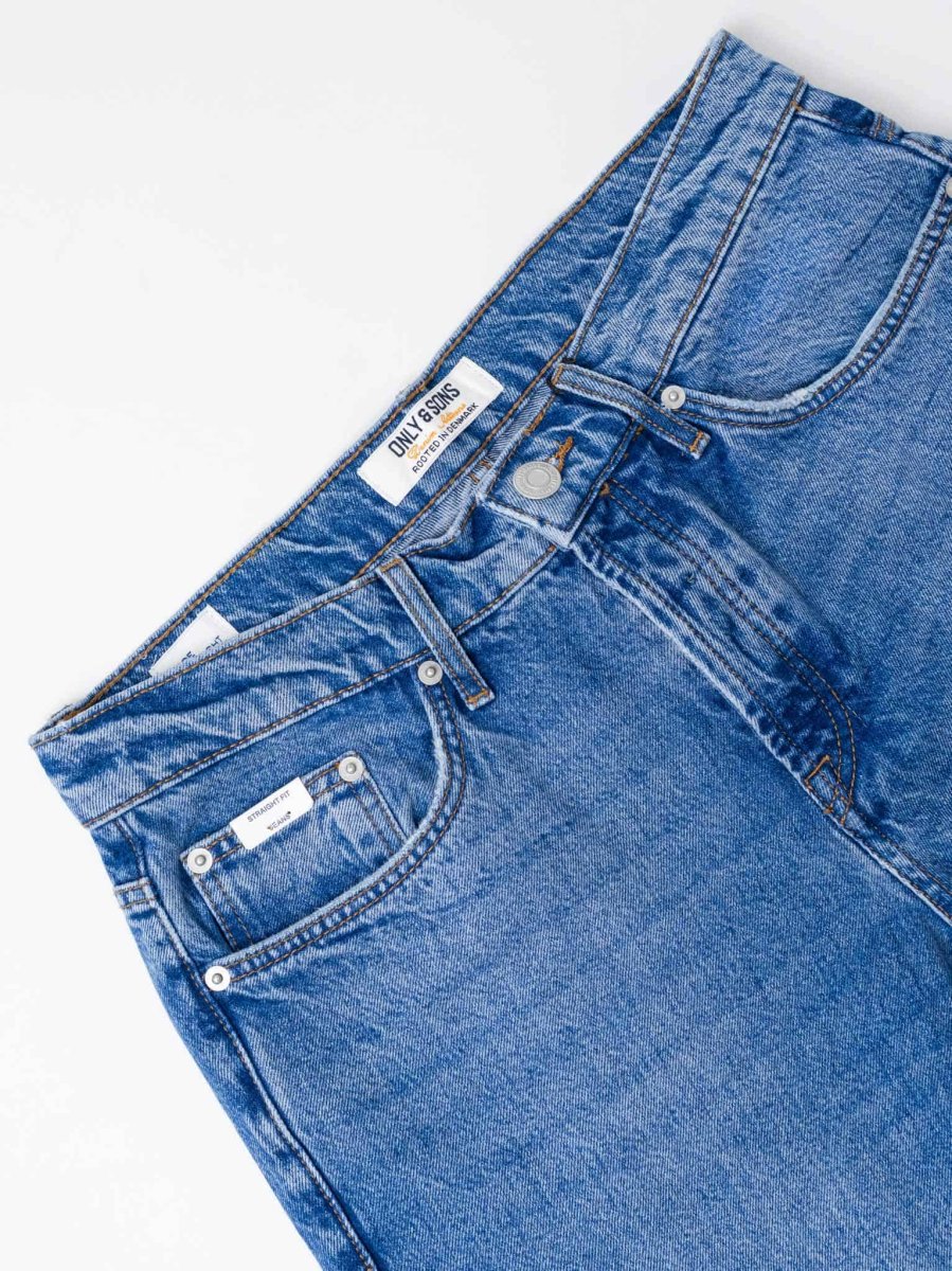 ONLY&SONS Jeans loose fit EDGE 22030017 Special Bright Blue Denim - immagine 8